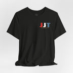 Jadran Junior Tamburitzans Adult T‑Shirt - Tan Lettering & Serbian Logo