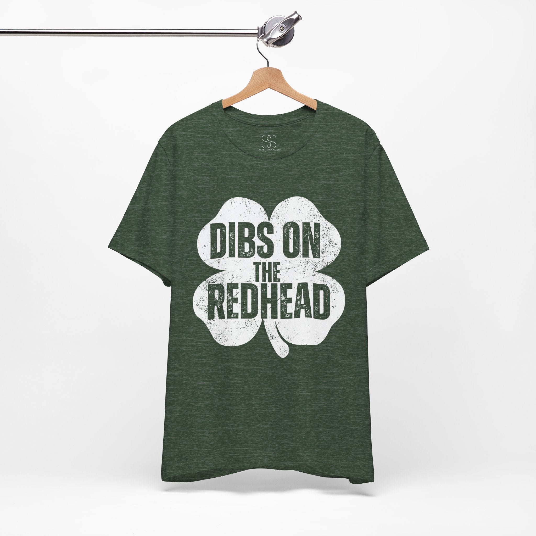 Dibs On The Redhead Shamrock T-Shirt — Funny St. Patrick’s Day Tee