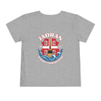 Jadran Junior Tamburitzans Toddler Tee - White and Red Lettering & Serbian Logo