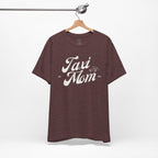 Taxi Mom T‑Shirt — Vintage Script 'Taxi Mom' Graphic Tee