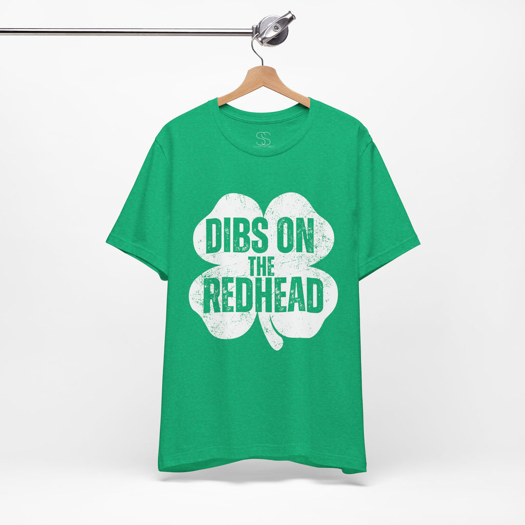 Dibs On The Redhead Shamrock T-Shirt — Funny St. Patrick’s Day Tee