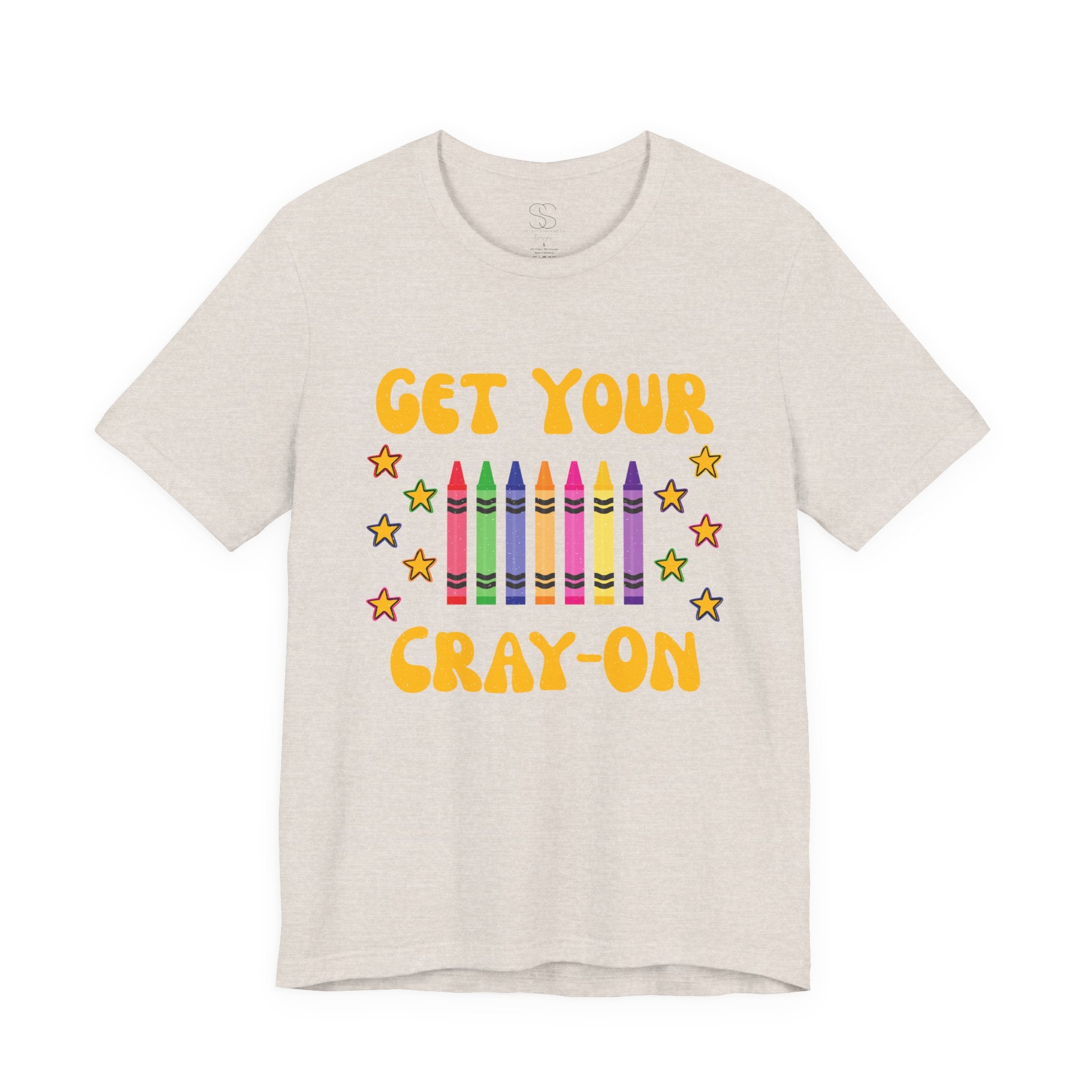 Get Your Cray-On T-Shirt — Funny Teacher/Artist Crayon Tee