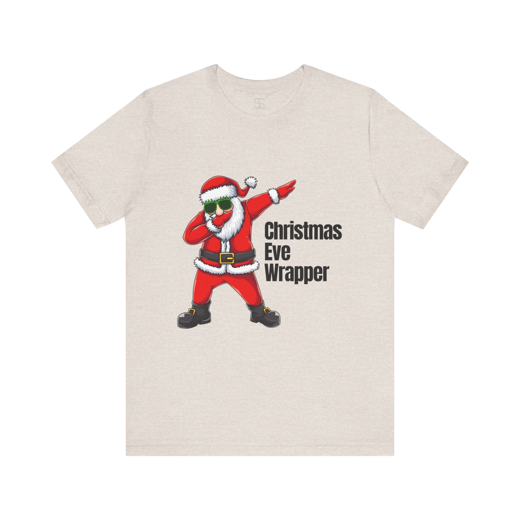 Christmas Eve Wrapper T-Shirt — Dabbing Santa Holiday Tee