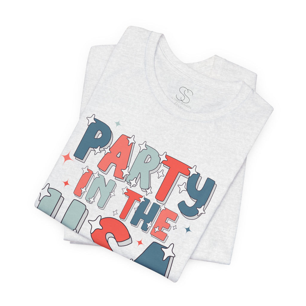 Party in the USA T-Shirt - Patriotic Fourth of July Graphic Tee