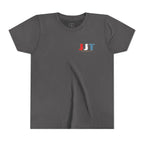 Jadran Junior Tamburitzans Kid Shirt - White and Red Lettering & Serbian Logo