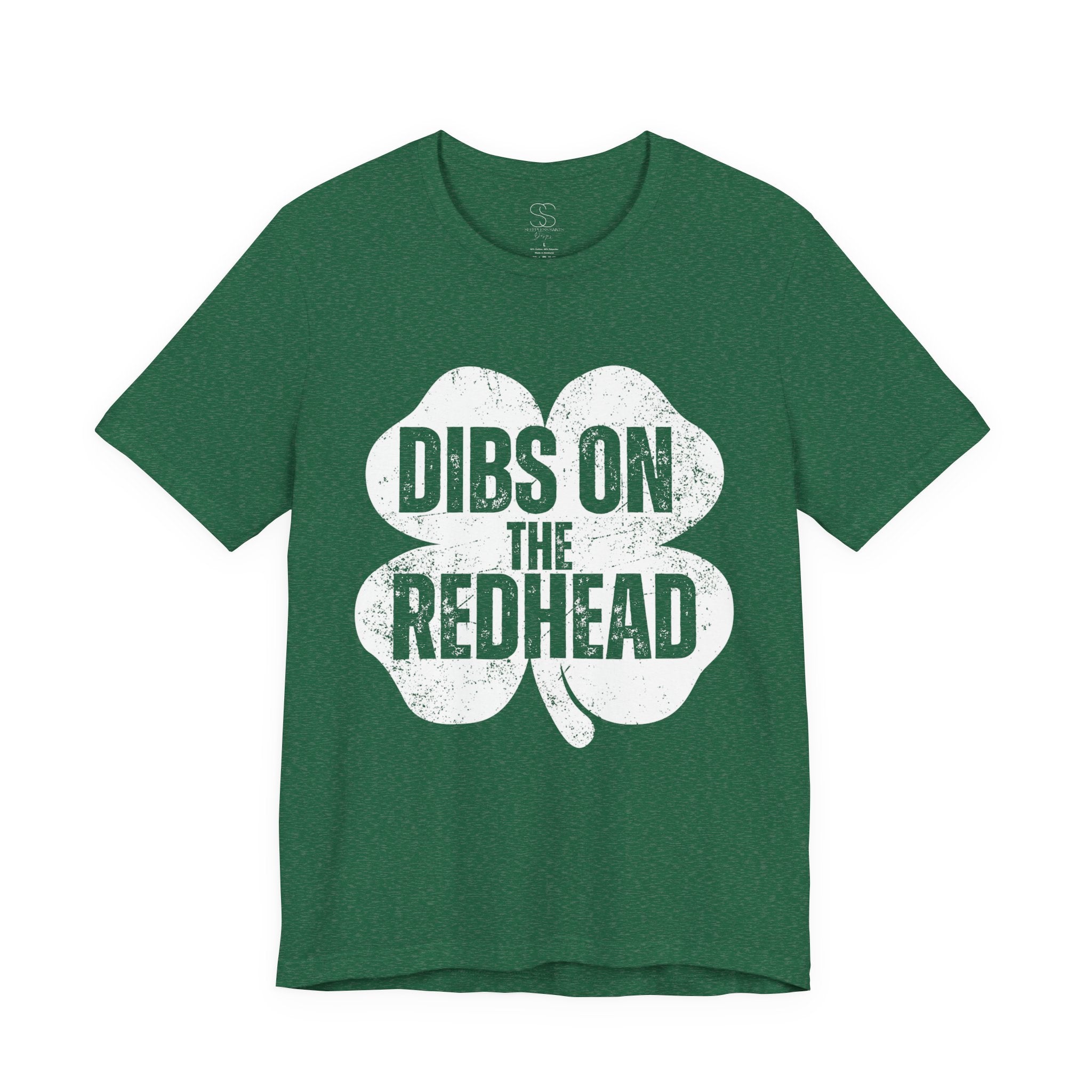 Dibs On The Redhead Shamrock T-Shirt — Funny St. Patrick’s Day Tee