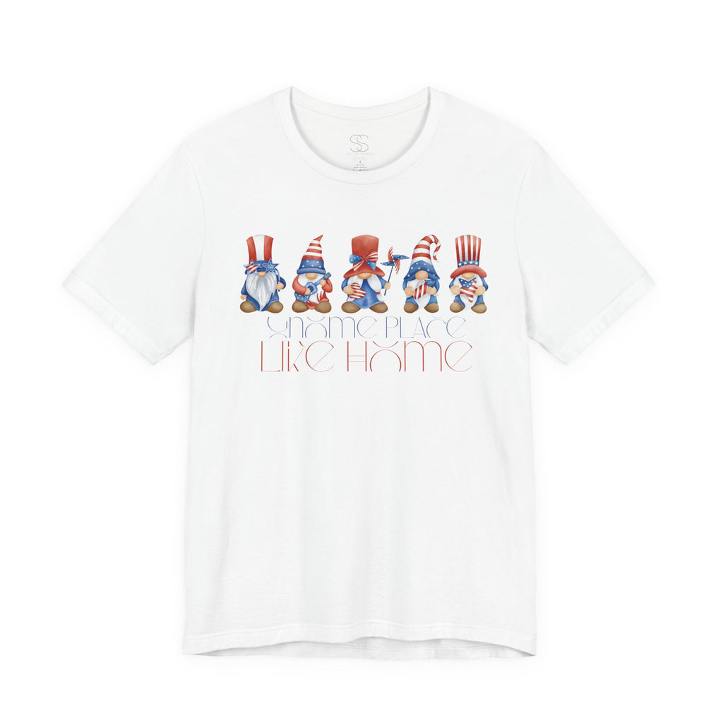 Patriotic Gnome Tee – Stars & Stripes Fourth of July T‑Shirt