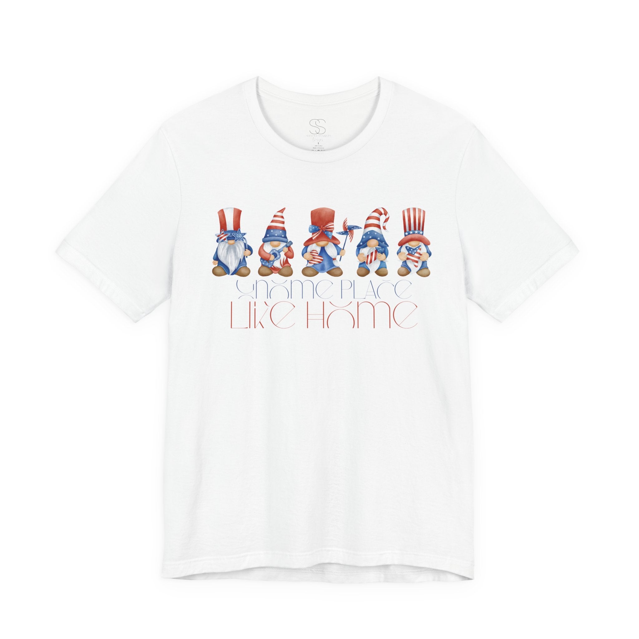 Patriotic Gnome Tee – Stars & Stripes Fourth of July T‑Shirt