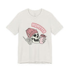 Momster Skull Coffee Tee — Cute Goth Mom T-Shirt