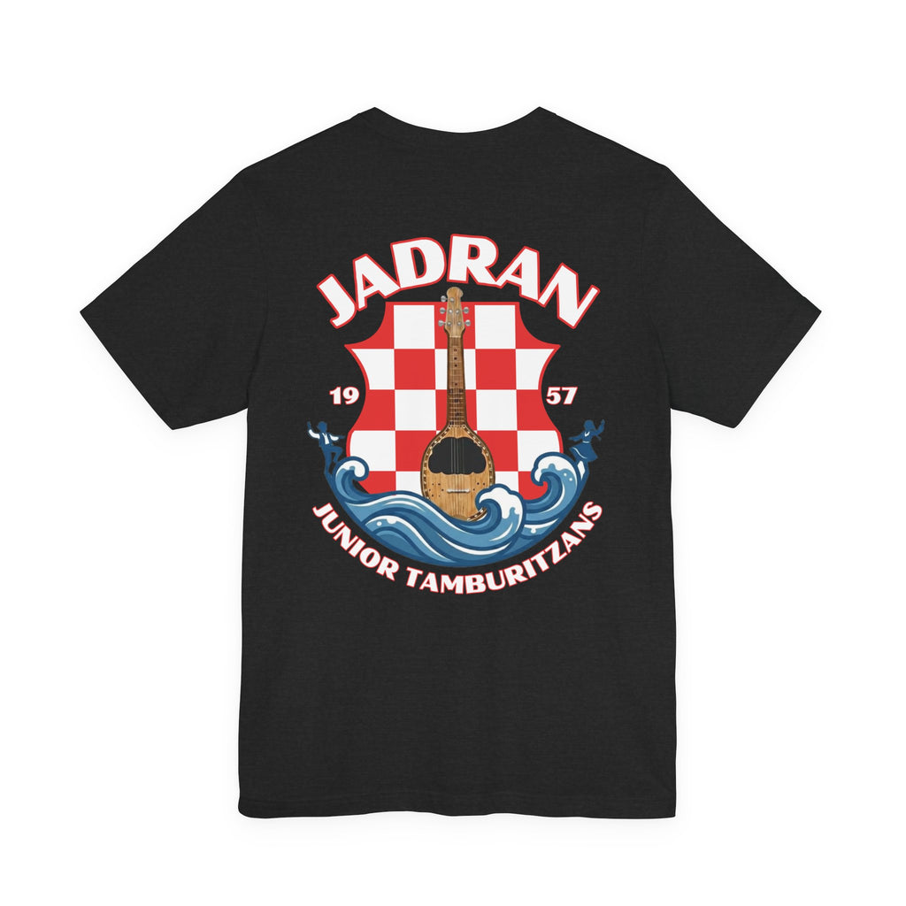 Jadran Junior Tamburitzans Adult T‑Shirt - White and Red Lettering