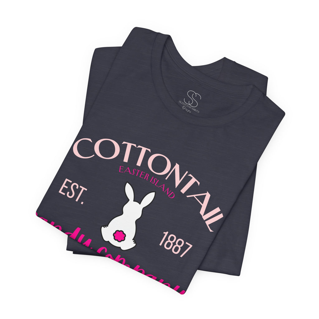 Cottontail Candy Company Tee – Cute Bunny Vintage Candy Shop Shirt