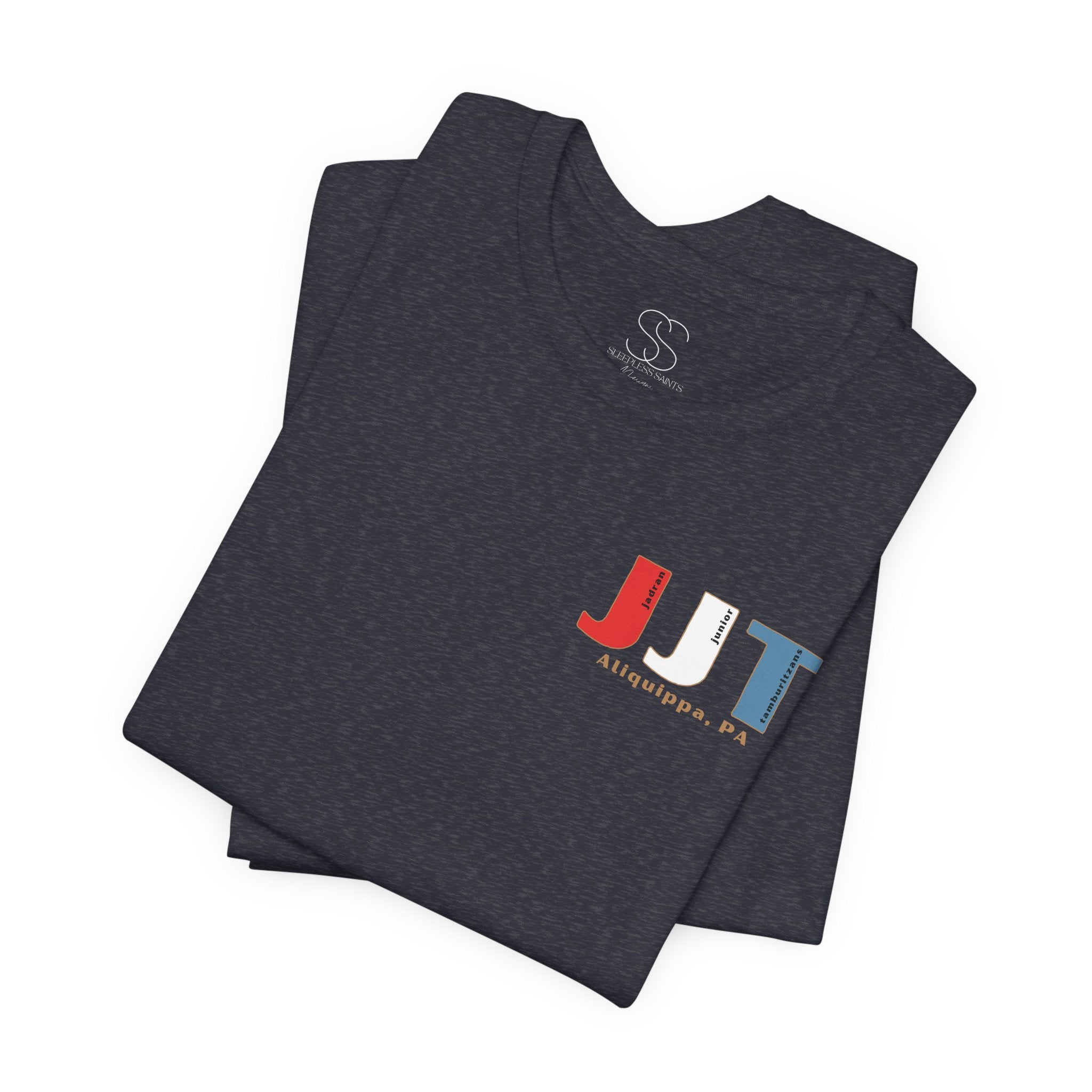 Jadran Junior Tamburitzans Adult T‑Shirt - White and Red Lettering