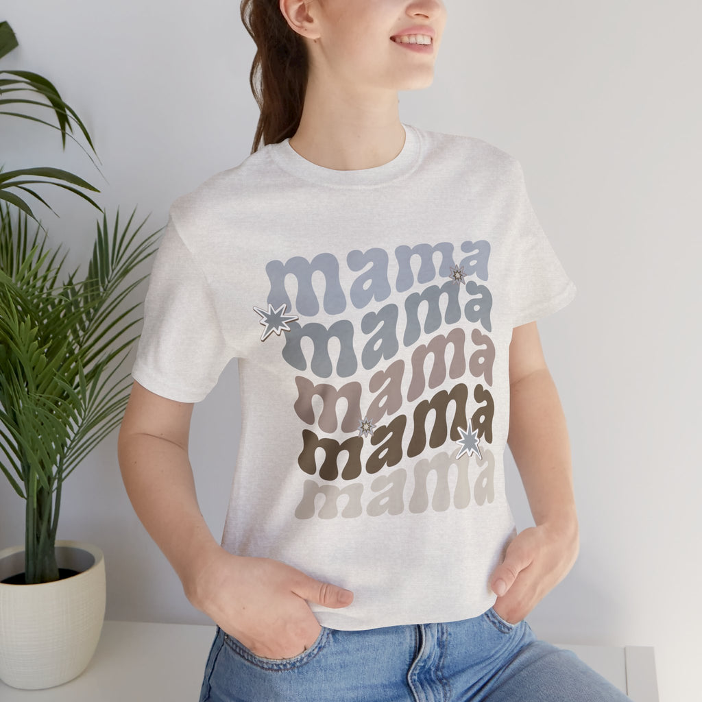 Mama Retro Tee — Vintage-Inspired 'Mama' Stacked Graphic T-Shirt