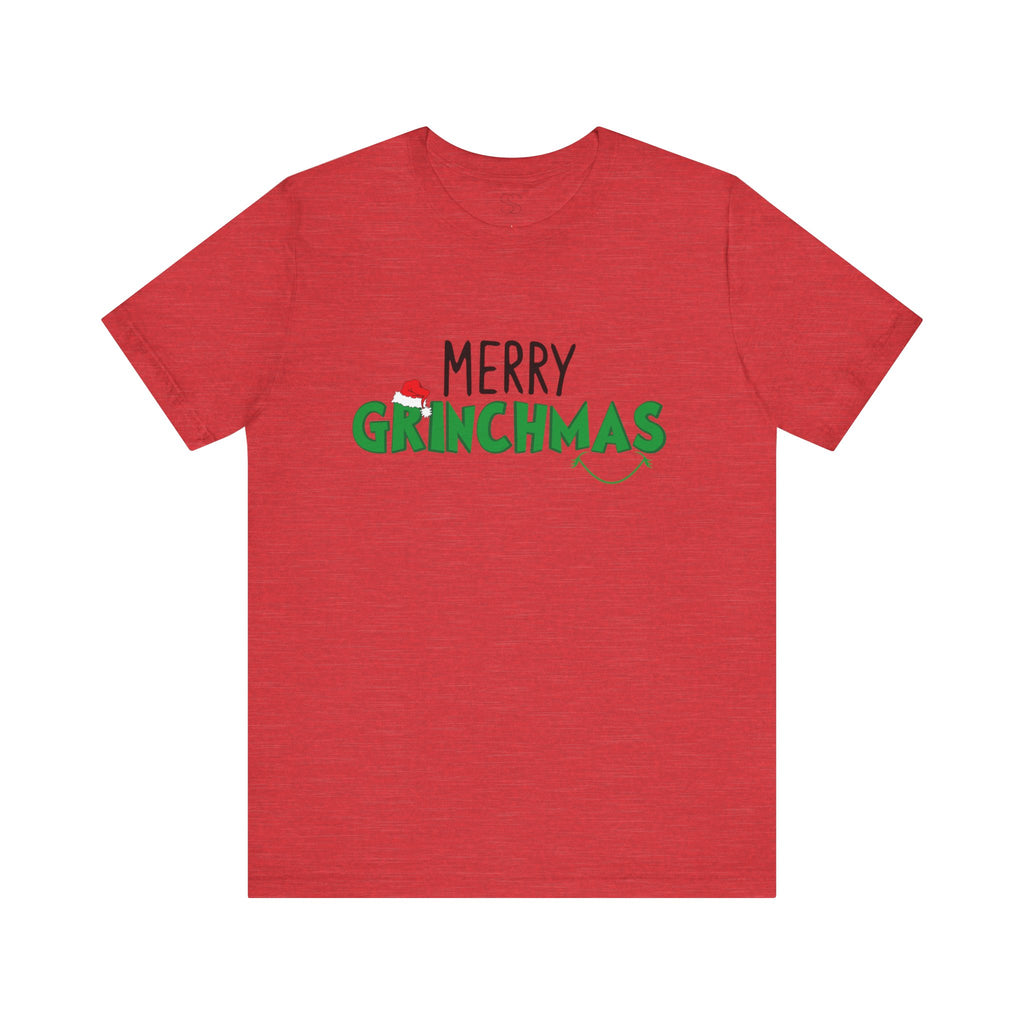 Merry Grinchmas Tee - Unisex Short Sleeve Christmas Shirt