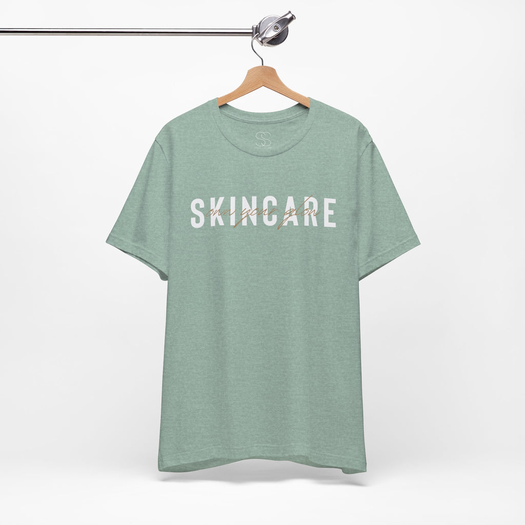 Skincare Graphic Tee — Own Your Glow Script Logo T-Shirt