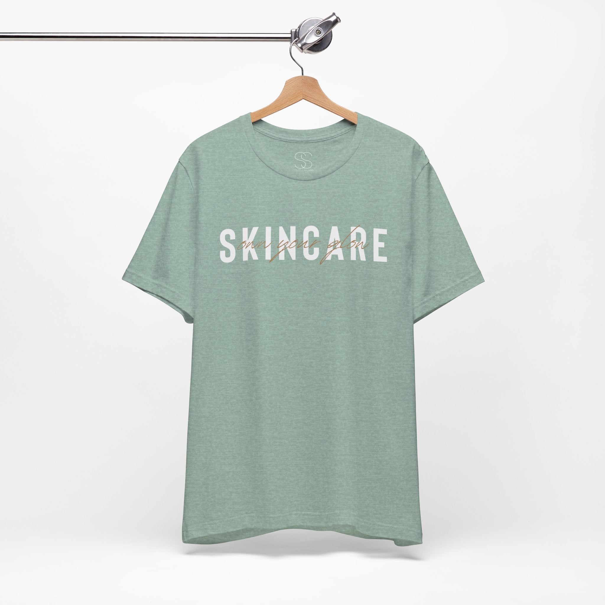 Skincare Graphic Tee — Own Your Glow Script Logo T-Shirt