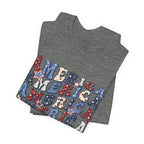 America Retro Adult T-Shirt - Vintage Patriotic 4th of July Tee