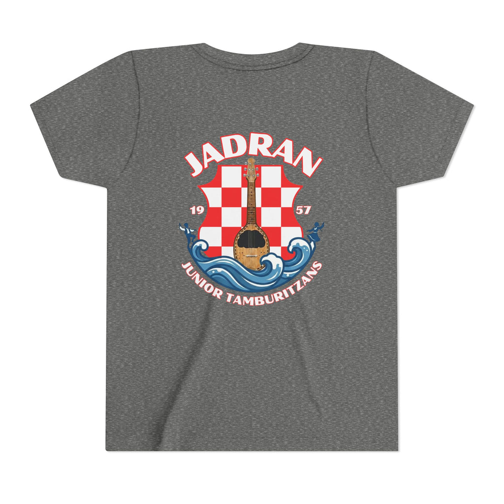 Jadran Junior Tamburitzans Kid Shirt - White and Red Lettering