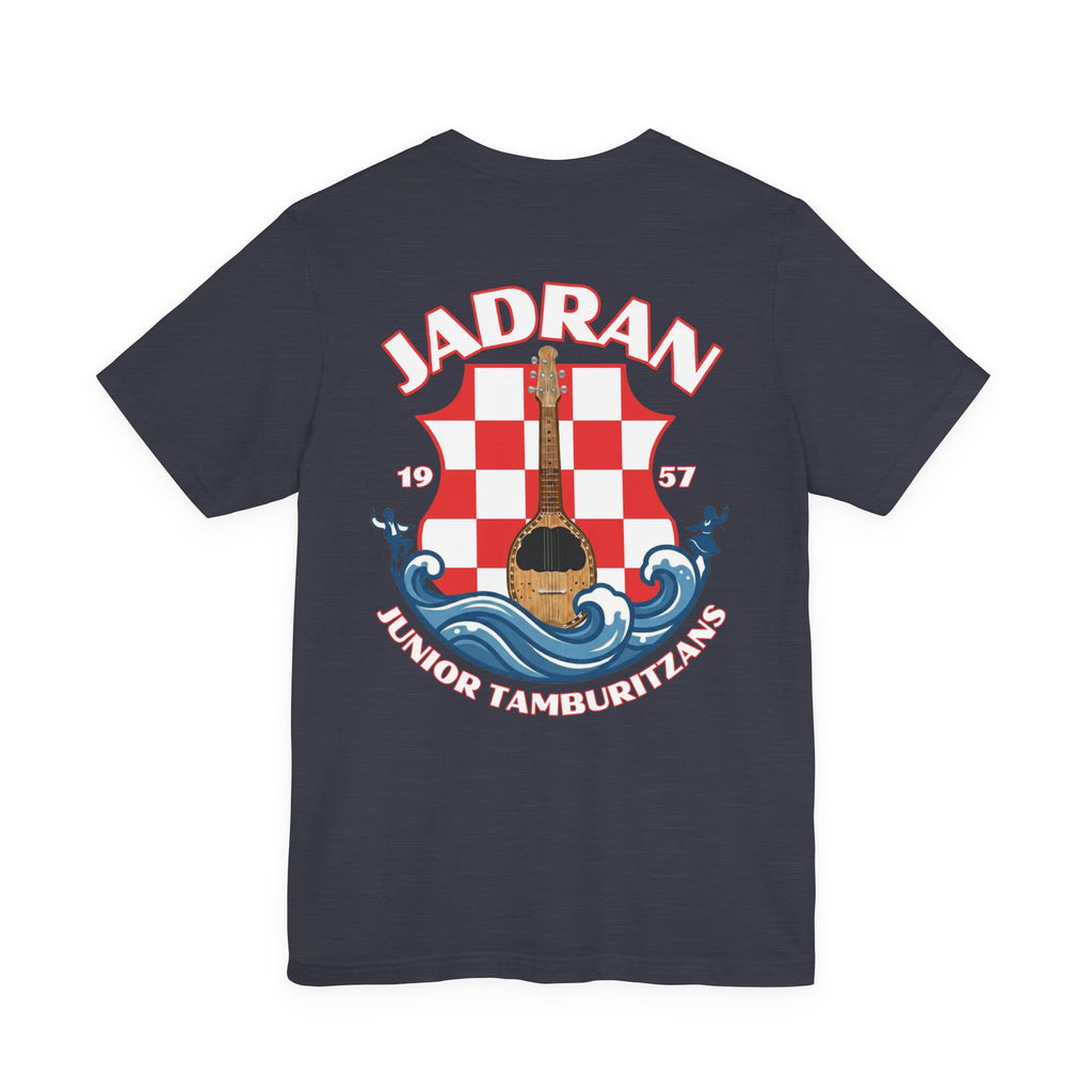 Jadran Junior Tamburitzans Adult T‑Shirt - White and Red Lettering