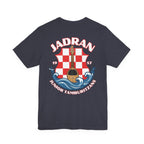 Jadran Junior Tamburitzans Adult T‑Shirt - White and Red Lettering