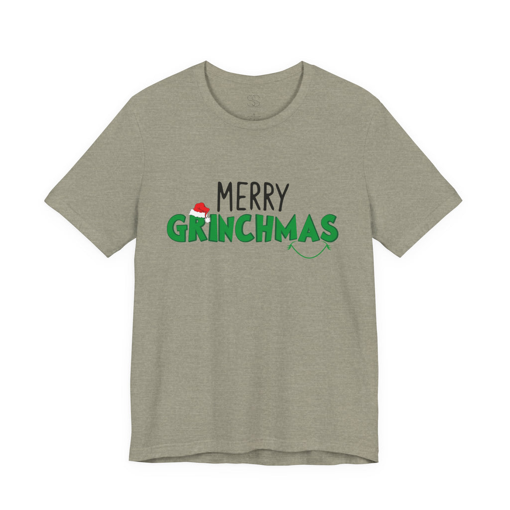 Merry Grinchmas Tee - Unisex Short Sleeve Christmas Shirt