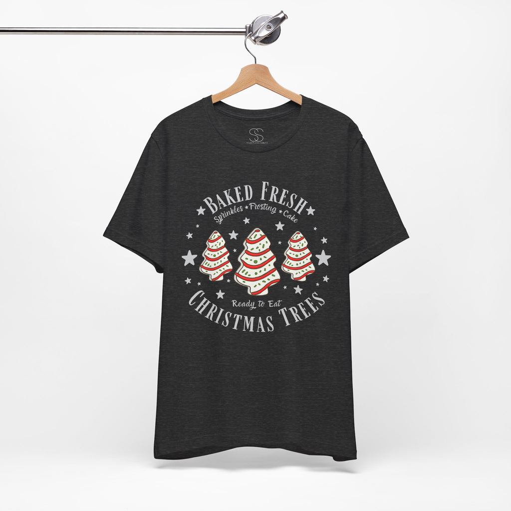 Baked Fresh Christmas Trees T-Shirt — Cute Holiday Baking Graphic Tee