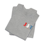 Jadran Junior Tamburitzans Adult T‑Shirt - Tan Lettering & Serbian Logo