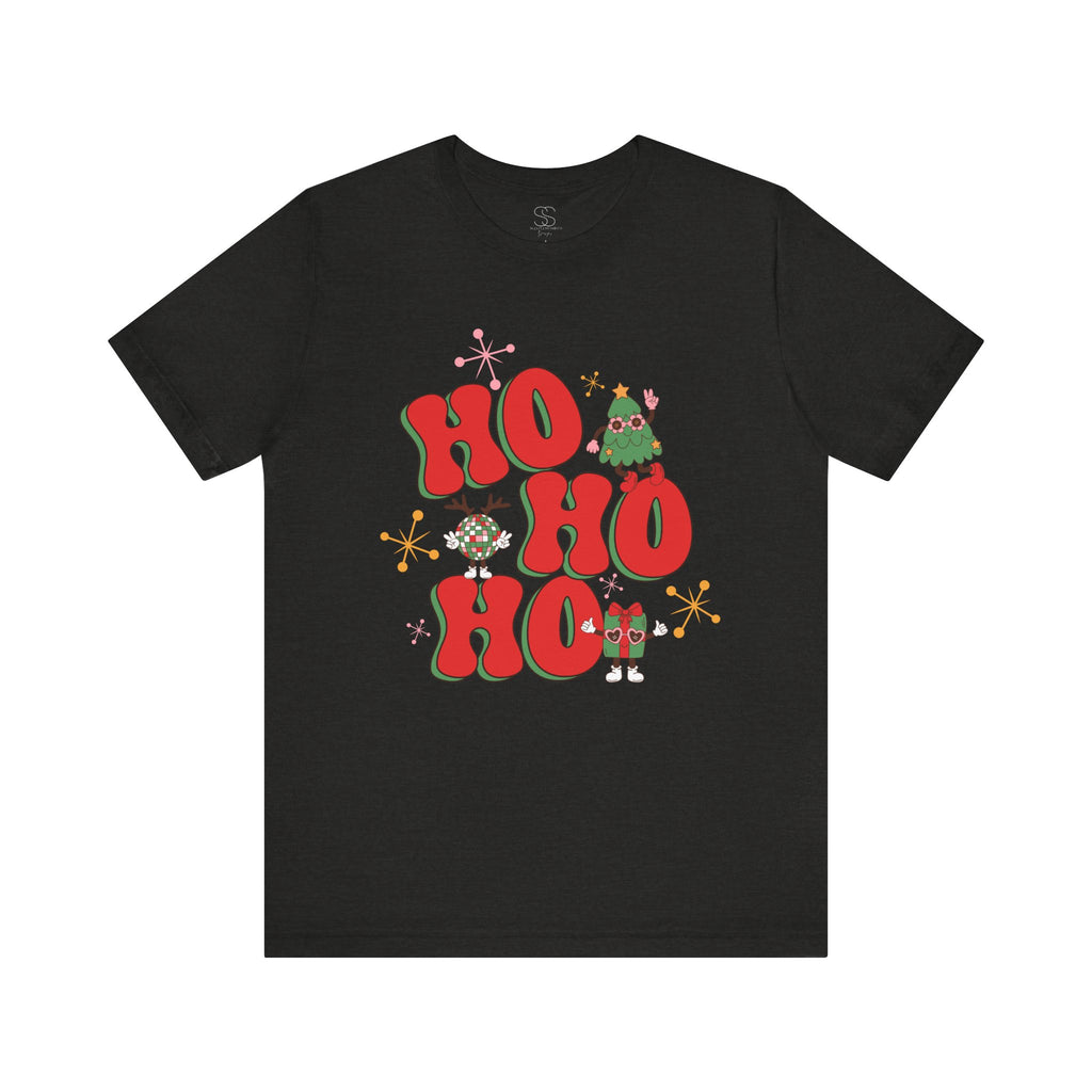 Christmas 'Ho Ho Ho' Tee – Festive Santa & Elf Holiday T-Shirt