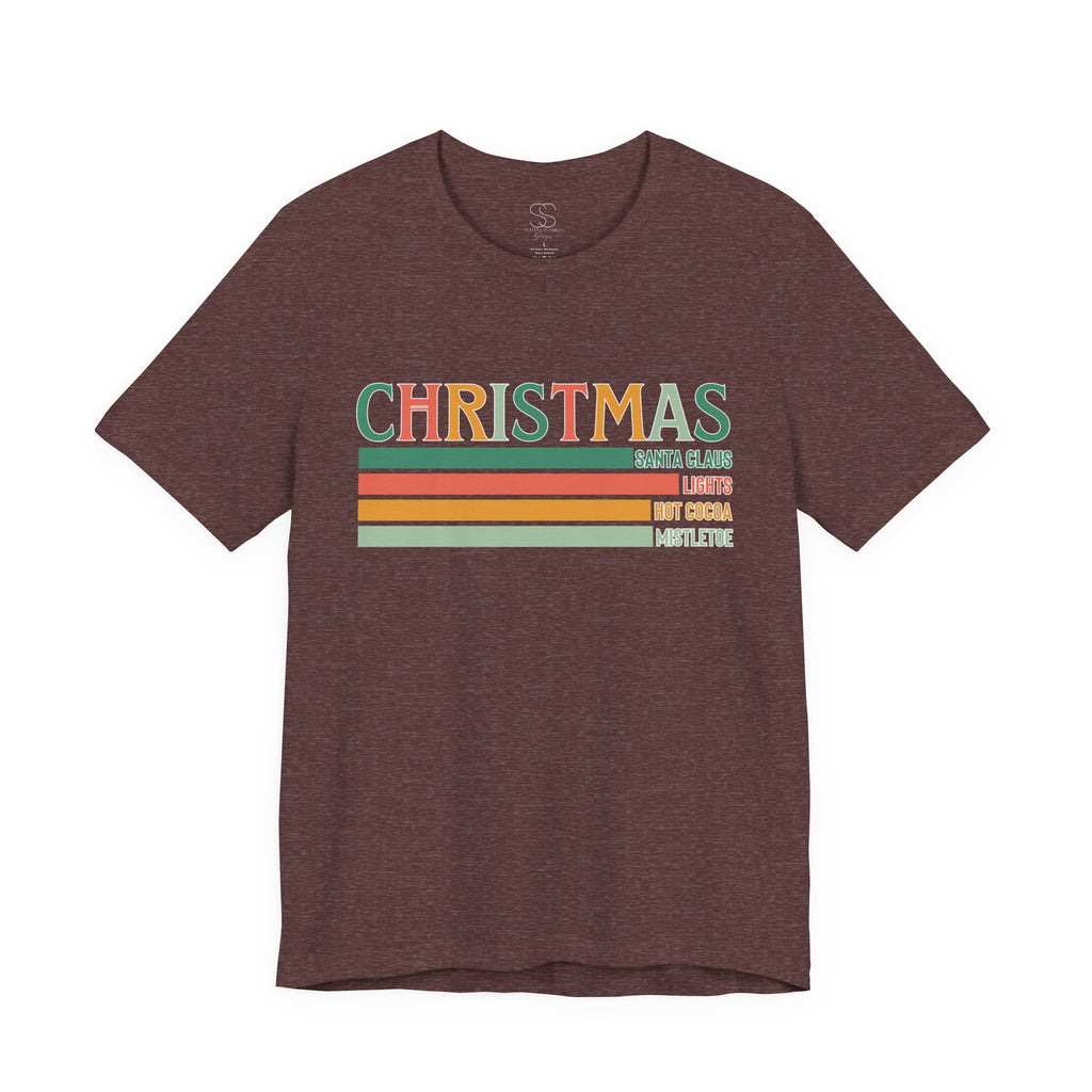 Christmas Words Unisex Jersey Tee