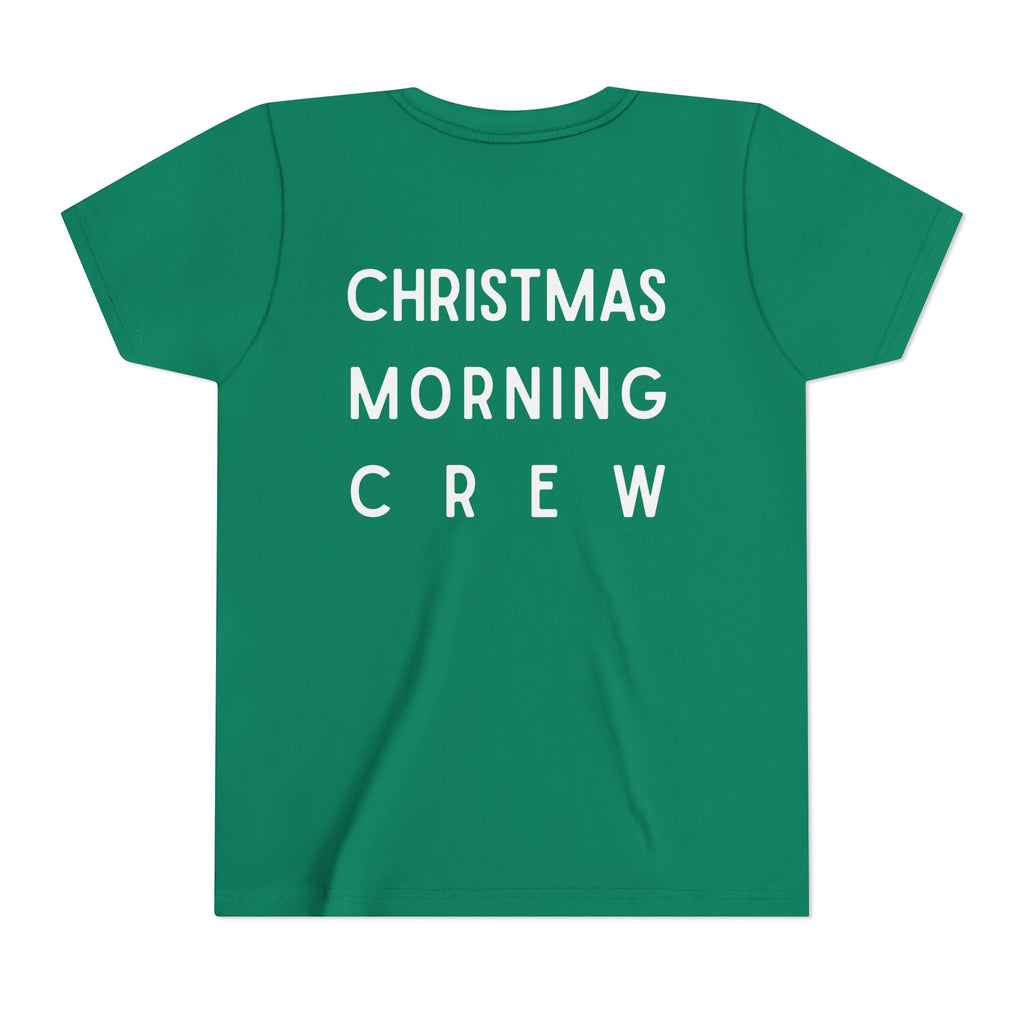 Youth Tee — "Christmas Morning Crew" Holiday Kids T-Shirt