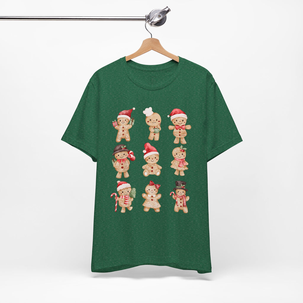 Christmas Gingerbread Characters Tee – Cute Holiday Cookie Shirt