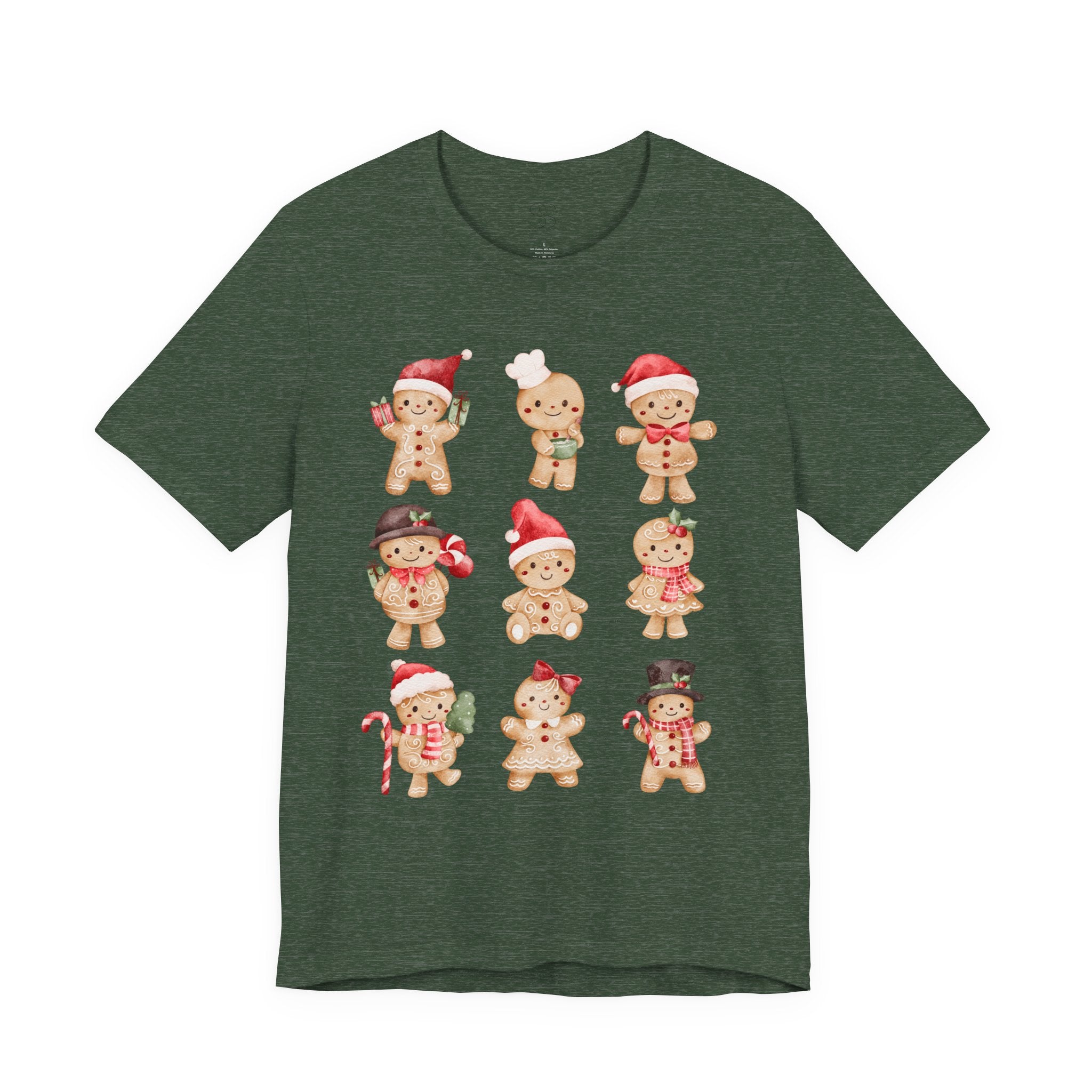 Christmas Gingerbread Characters Tee – Cute Holiday Cookie Shirt