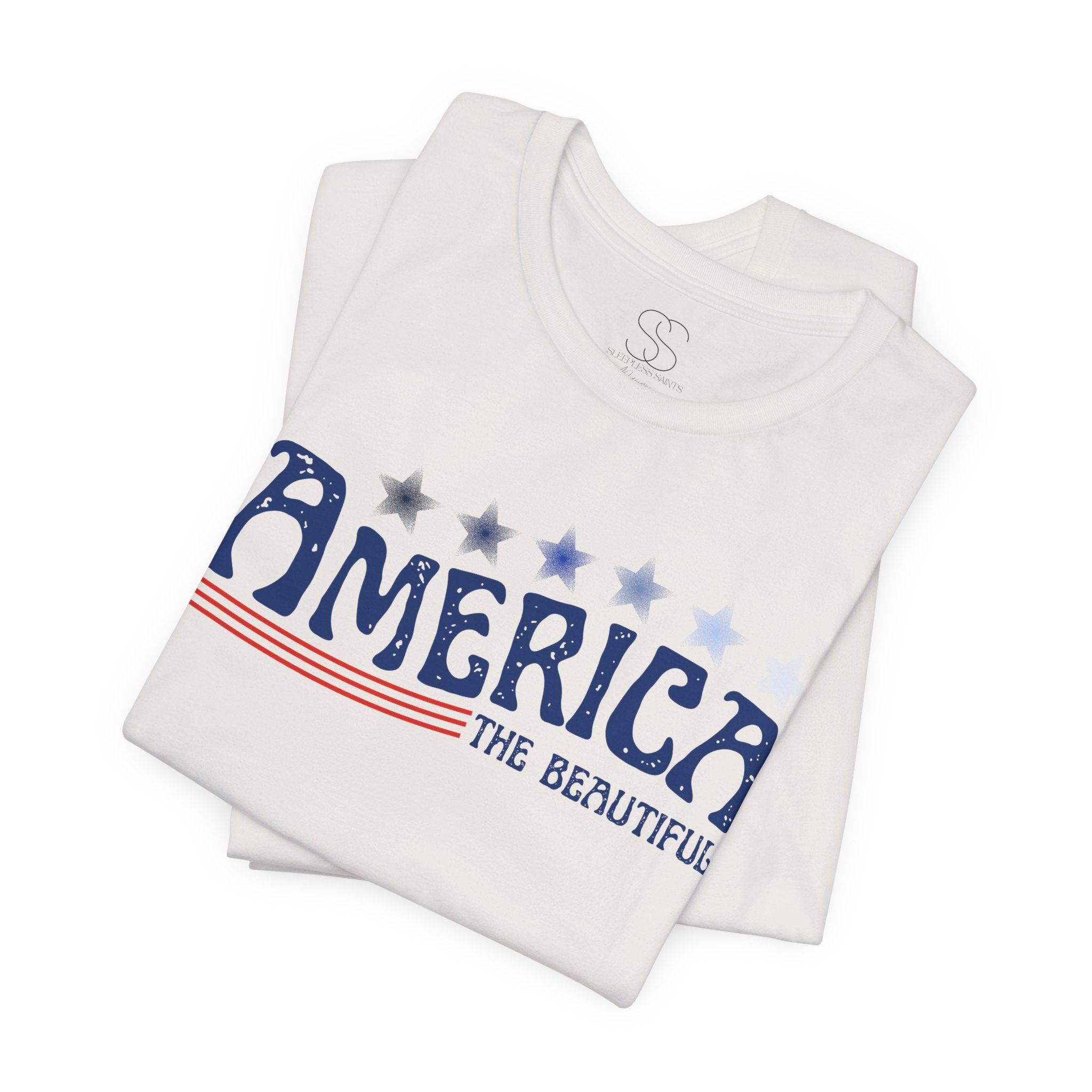 America The Beautiful T-Shirt - Patriotic 4th of July Tee