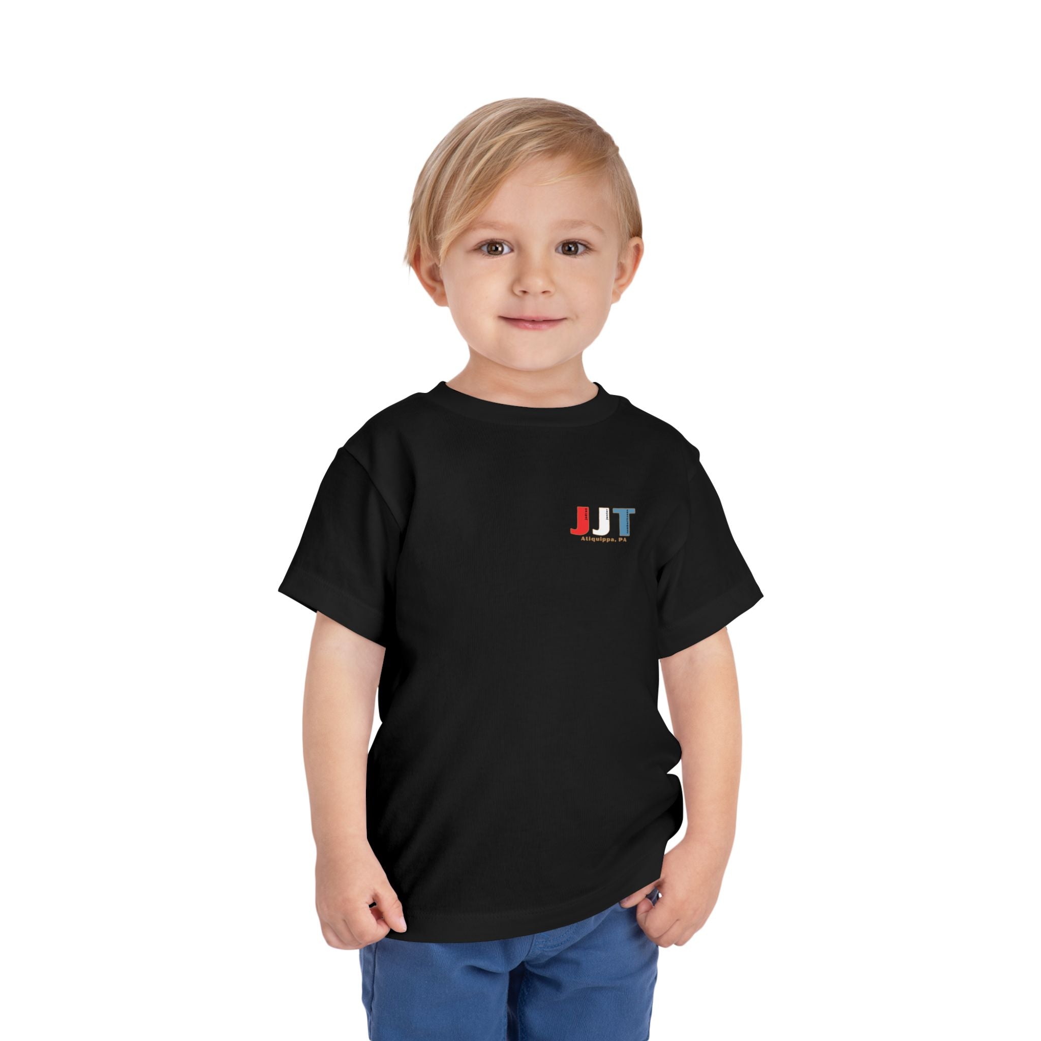 Jadran Junior Tamburitzans Toddler Tee - White and Red Lettering & Serbian Logo